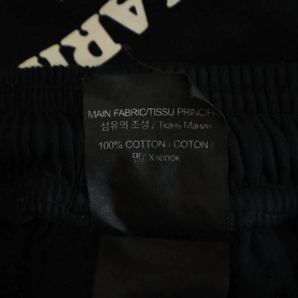 VETEMENTS(ヴェトモン) Black Label Sweat Shorts フロントロゴ ハーフパンツ ショーツ ブラック UA52TR400B