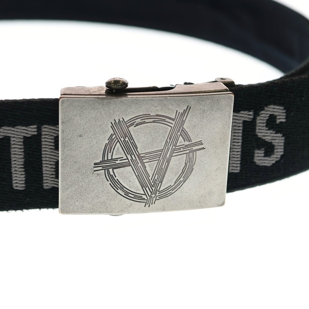 VETEMENTS(ヴェトモン) ANARCHY SOFT BELT アナーキー キャンバス ガチャベルト ブラック/シルバー UAH20AC644