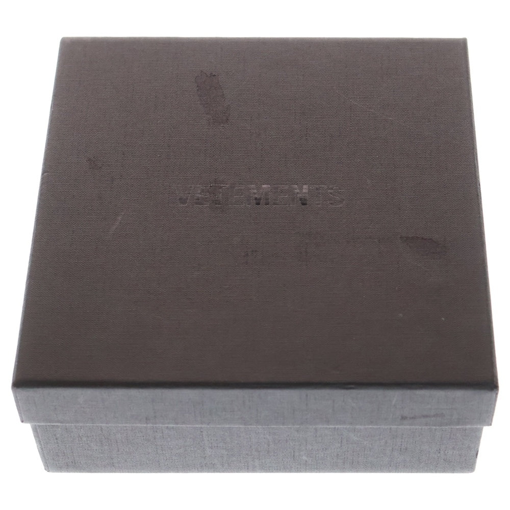 VETEMENTS(ヴェトモン) ANARCHY SOFT BELT アナーキー キャンバス ガチャベルト ブラック/シルバー UAH20AC644