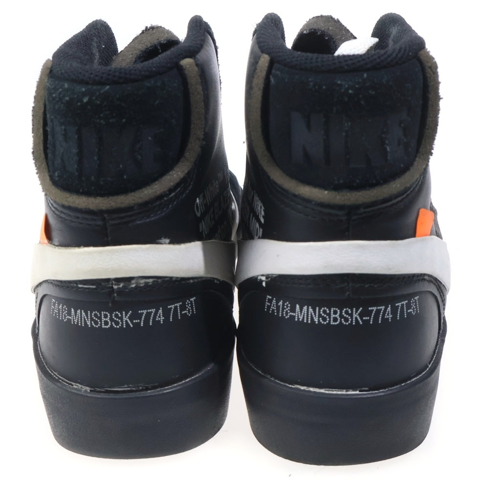 NIKE(ナイキ) ×OFF-WHITE BLAZER STUDIO MID GRIM REAPER オフホワイト ブレーザースタジオ ミッドグリムリーパー ミッドカットスニーカー ブラック US8.5/26.5cm AA3832-001