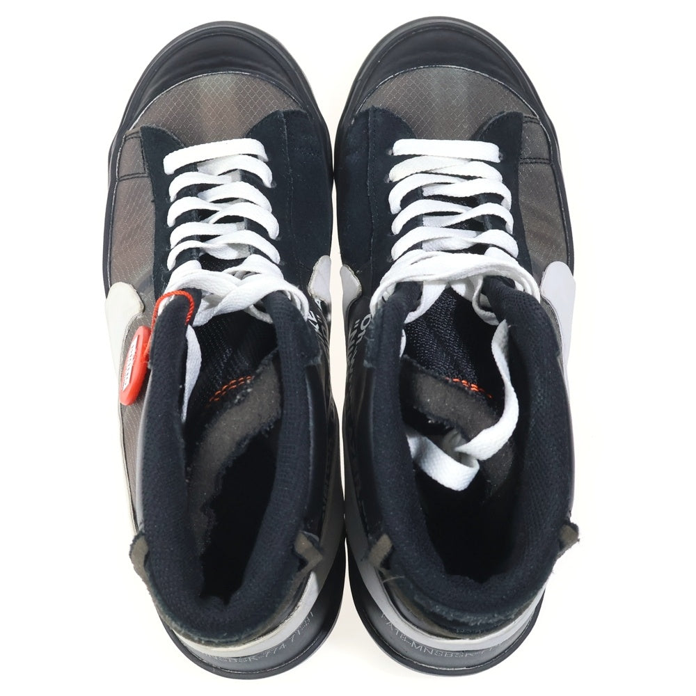 NIKE(ナイキ) ×OFF-WHITE BLAZER STUDIO MID GRIM REAPER オフホワイト ブレーザースタジオ ミッドグリムリーパー ミッドカットスニーカー ブラック US8.5/26.5cm AA3832-001
