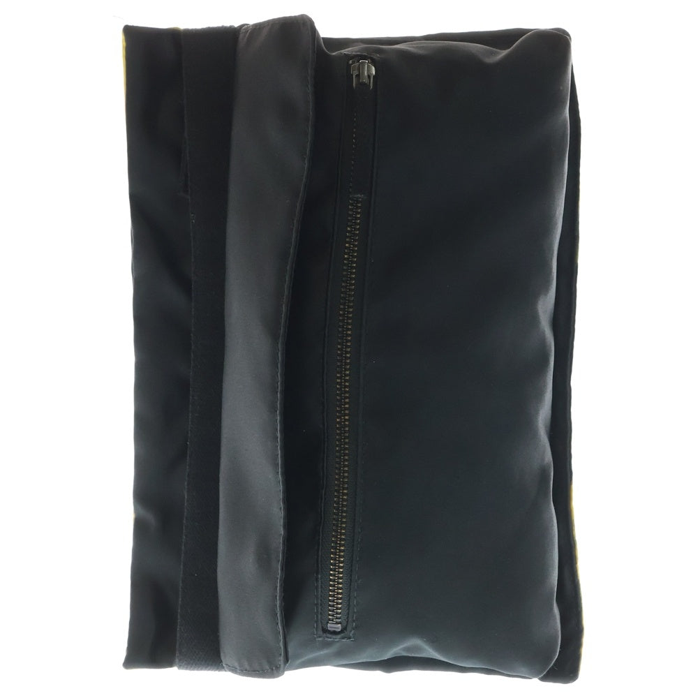 RAF SIMONS(ラフシモンズ) ×EASTPAK Poster Waistbag イーストパック ポスターウエストバッグ ブラック/イエロー EK39E02Z