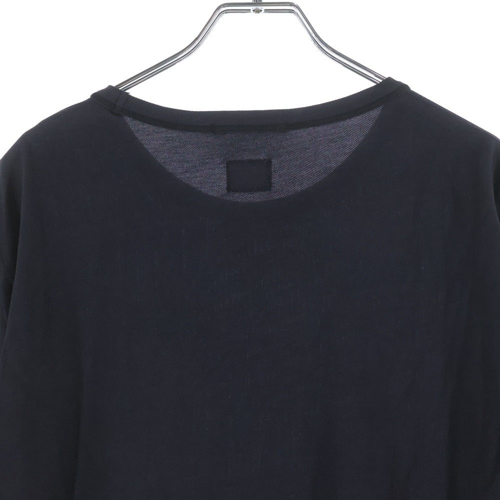 C.P. Company(シーピーカンパニー) フロントロゴ刺繍 半袖Tシャツ カットソー ブラック 08CMTS085A-000973G