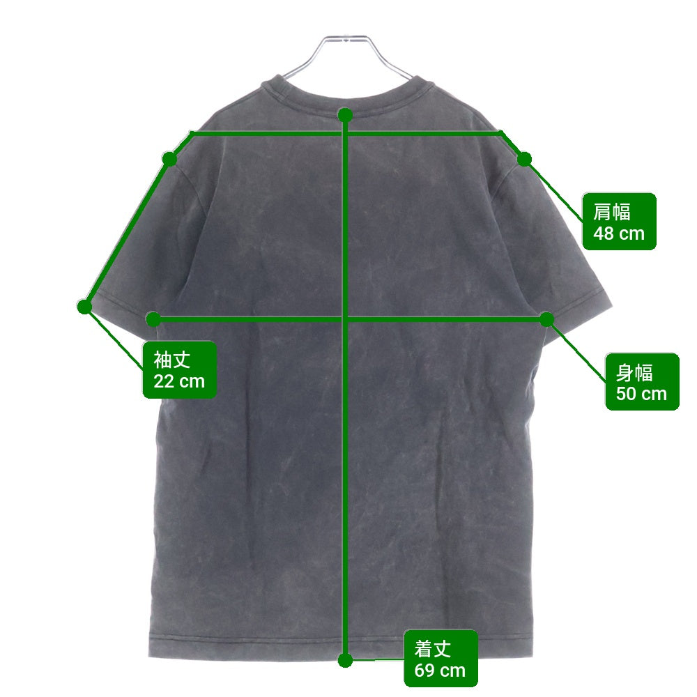 ALEXANDER WANG(アレキサンダーワン) エンボスロゴ フロントロゴ 半袖Tシャツ カットソー ブラック UCC1231602