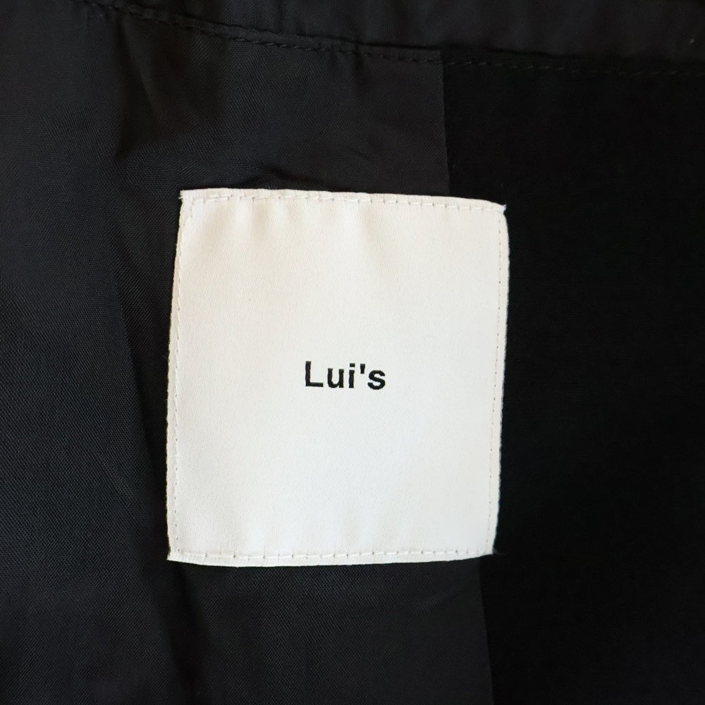 Lui's(ルイス) ダブルボクシージャケット テーラードジャケット ブラック LUZ2021107A0005