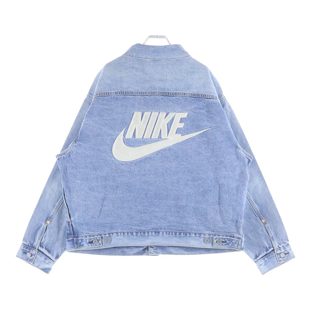 Levi's(リーバイス) ×NIKE Denim Trucker Jacket ナイキ ロゴ刺繍 デニム トラッカージャケット インディゴ PC9-002TM-0000