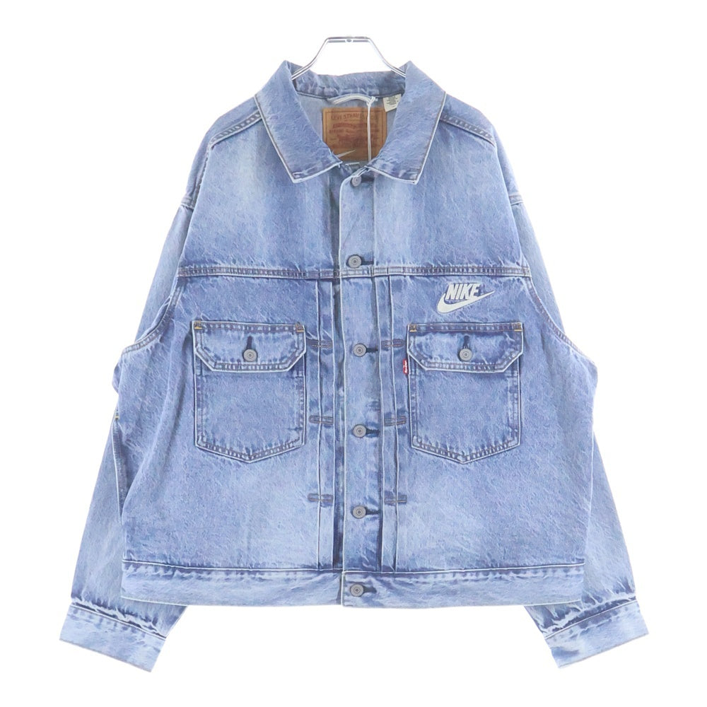 Levi's(リーバイス) ×NIKE Denim Trucker Jacket ナイキ ロゴ刺繍 デニム トラッカージャケット インディゴ PC9-002TM-0000