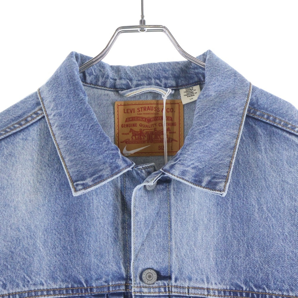 Levi's(リーバイス) ×NIKE Denim Trucker Jacket ナイキ ロゴ刺繍 デニム トラッカージャケット インディゴ PC9-002TM-0000