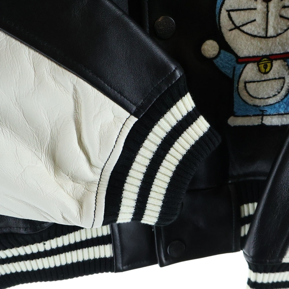 Palace Skateboards(パレススケートボーズ) 25AW DORAEMON AVIREX JACKET ドラえもん アビレックス レザー レーシングジャケット ブラック