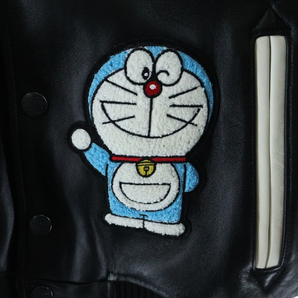 Palace Skateboards(パレススケートボーズ) 25AW DORAEMON AVIREX JACKET ドラえもん アビレックス レザー レーシングジャケット ブラック