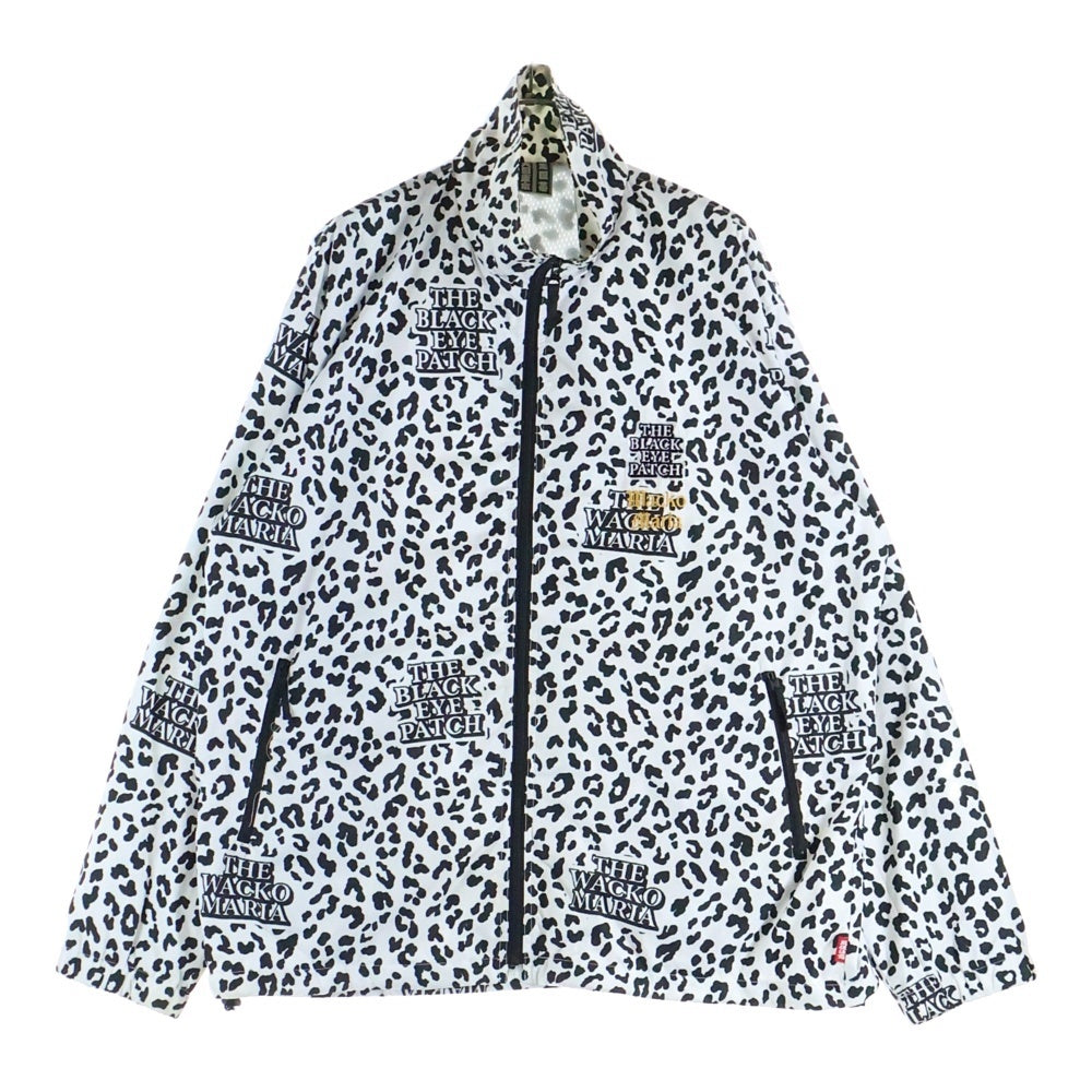 WACKO MARIA(ワコマリア) ×THE BLACK EYE PATCH Leopard Track Jacket ザ ブラック アイパッチ レオパード トラックジャケット ホワイト/ブラック