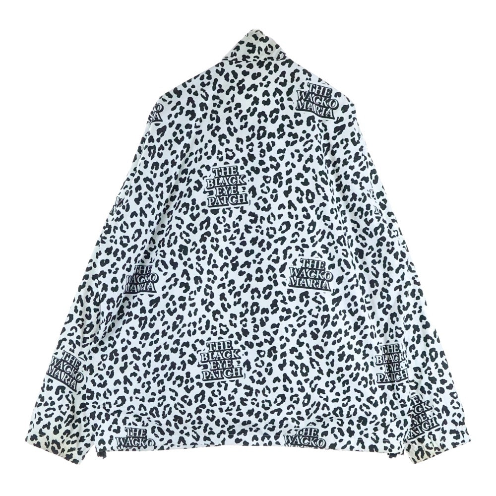 WACKO MARIA(ワコマリア) ×THE BLACK EYE PATCH Leopard Track Jacket ザ ブラック アイパッチ レオパード トラックジャケット ホワイト/ブラック