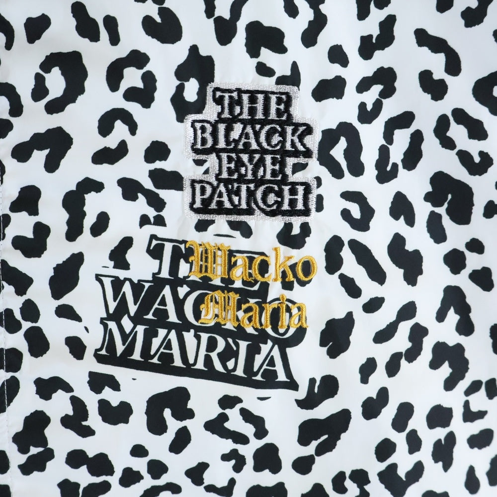 WACKO MARIA(ワコマリア) ×THE BLACK EYE PATCH Leopard Track Jacket ザ ブラック アイパッチ レオパード トラックジャケット ホワイト/ブラック