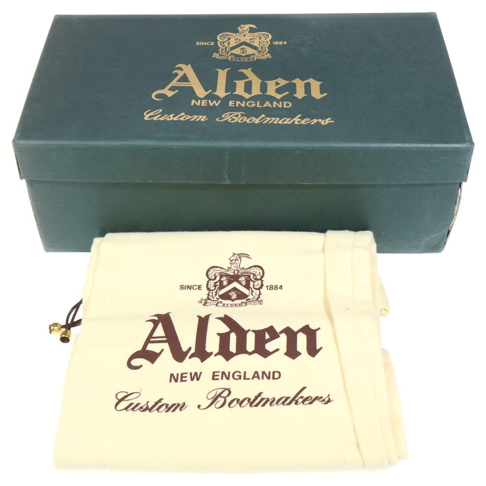 Alden(オールデン) プレーントゥ スウェード レースアップレザーシューズ 4382 ブラウン