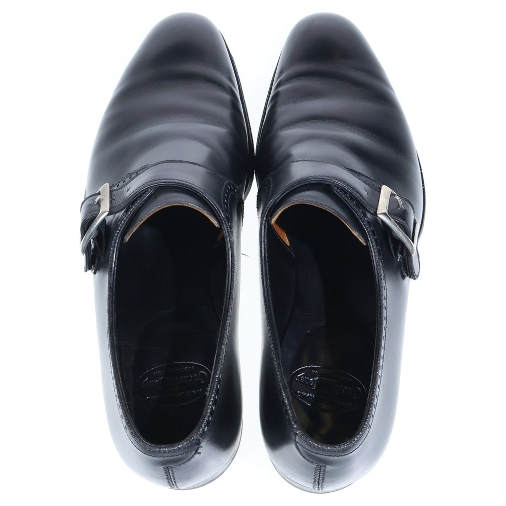 Crockett&Jones(クロケットアンドジョーンズ) BALLIOL 5912 モンクストラップ レザードレスシューズ ブラック