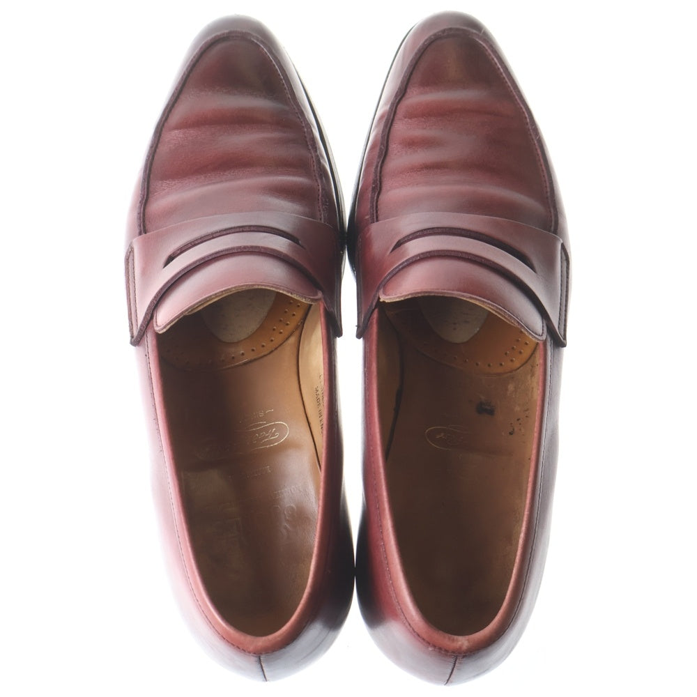 Crockett&Jones(クロケットアンドジョーンズ) BRAMWELL 5468 コインローファー レザーシューズ バーガンディ