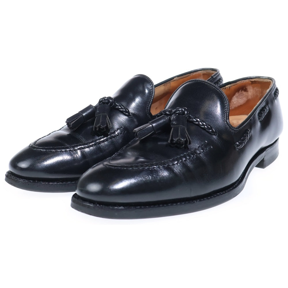 Crockett&Jones(クロケットアンドジョーンズ) LANGHAM 2 5645 ランガム2 レザー タッセルローファー シューズ ブラック