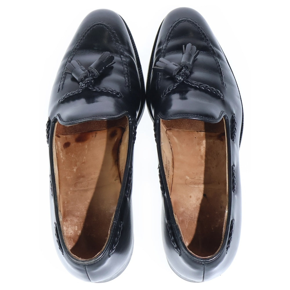 Crockett&Jones(クロケットアンドジョーンズ) LANGHAM 2 5645 ランガム2 レザー タッセルローファー シューズ ブラック