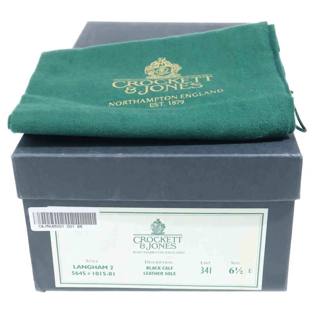 Crockett&Jones(クロケットアンドジョーンズ) LANGHAM 2 5645 ランガム2 レザー タッセルローファー シューズ ブラック
