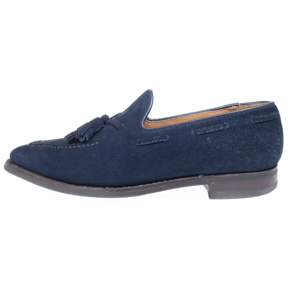 Crockett&Jones(クロケットアンドジョーンズ) WITNEY 2 6031 スウェード タッセルローファー シューズ ネイビー