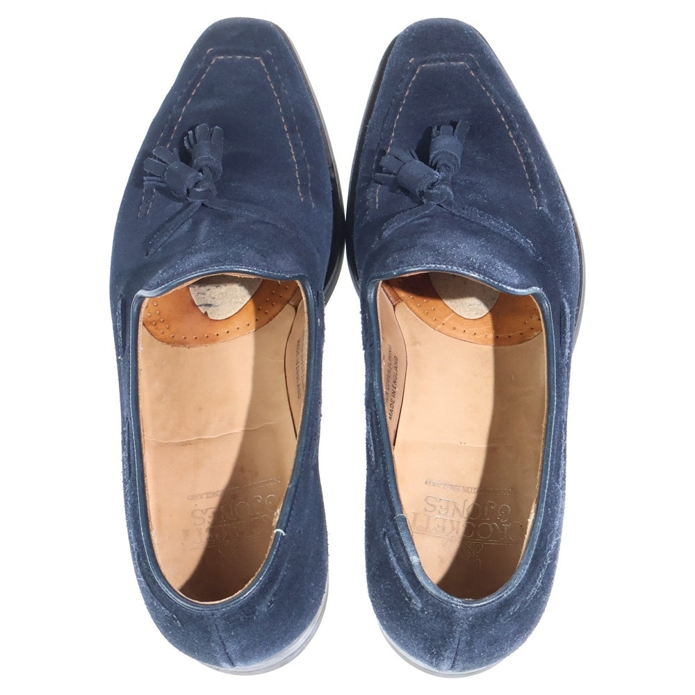 Crockett&Jones(クロケットアンドジョーンズ) WITNEY 2 6031 スウェード タッセルローファー シューズ ネイビー