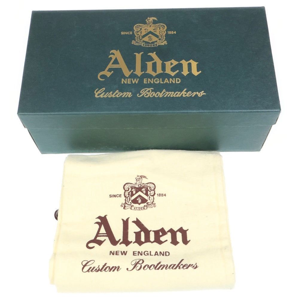 Alden(オールデン) Uチップ レースアップレザーシューズ 4332 ブラウン