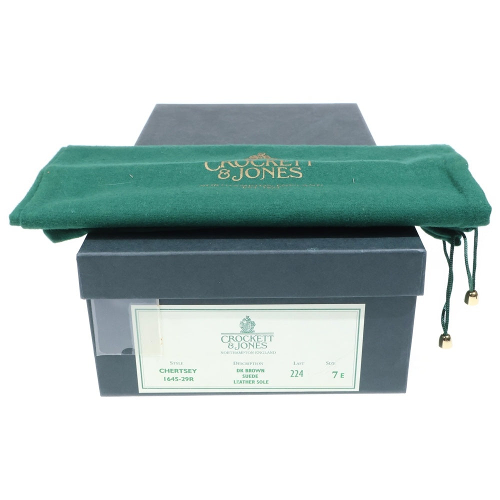 Crockett&Jones(クロケットアンドジョーンズ) CHERTSEY 1645 チャートシー スウェード レザーチャッカブーツ ブラウン