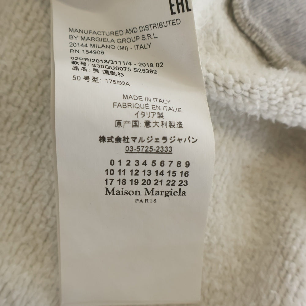 Maison Martin Margiela(メゾンマルタンマルジェラ) 18AW クルーネック スウェット トレーナー グレー S30GU0075 S25392