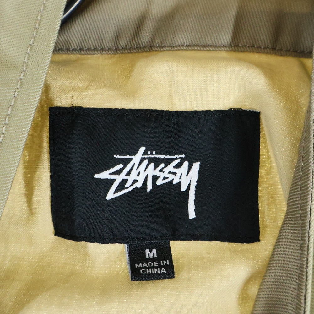 STUSSY(ステューシー) Louise Two Tone Harrington Jacket ツートン ジップアップジャケット ベージュ レディース