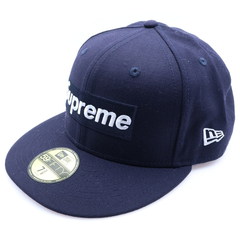 SUPREME(シュプリーム) 17SS ×NEW ERA×PLAYBOY Box Logo Cap ボックスロゴ バック刺繍 キャップ 帽子 ネイビー