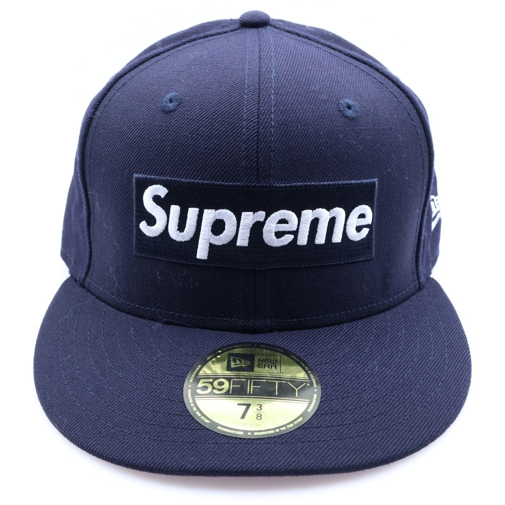 SUPREME(シュプリーム) 17SS ×NEW ERA×PLAYBOY Box Logo Cap ボックスロゴ バック刺繍 キャップ 帽子 ネイビー