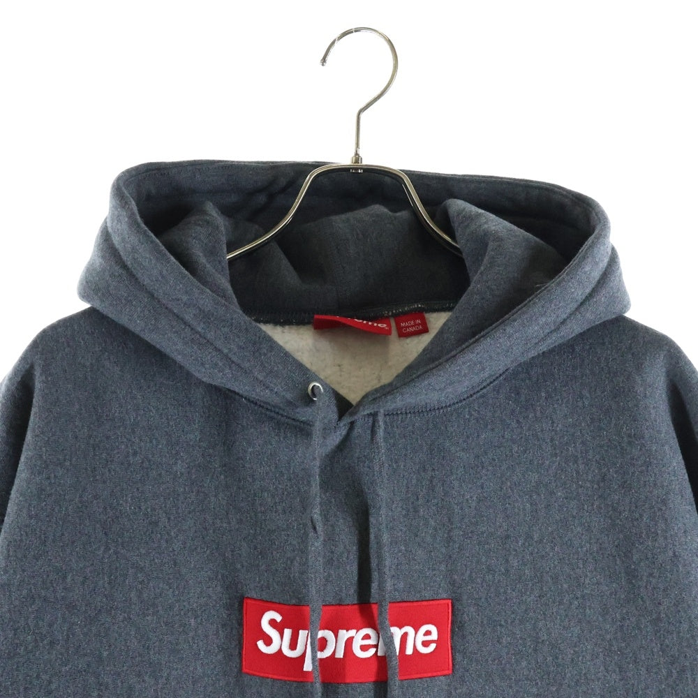 SUPREME(シュプリーム) 21AW Box Logo Hooded Sweatshirt ボックスロゴ プルオーバーパーカー フーディー ダークグレー