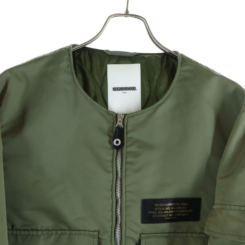 NEIGHBORHOOD(ネイバーフッド) 20SS WEP.MOD/N-JKT 201TSNH-JKM06 ノーカラーミリタリージャケット カーキ