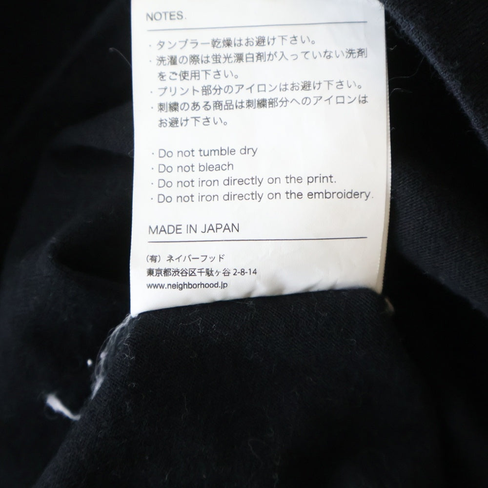 NEIGHBORHOOD(ネイバーフッド) ALL OTHER TRENDER SUCK 長袖Tシャツ ロングスリーブカットソー ブラック