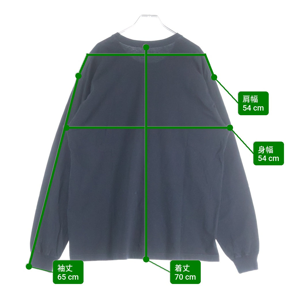 NEIGHBORHOOD(ネイバーフッド) フロントプリント 長袖Tシャツ ロングスリーブカットソー ブラック