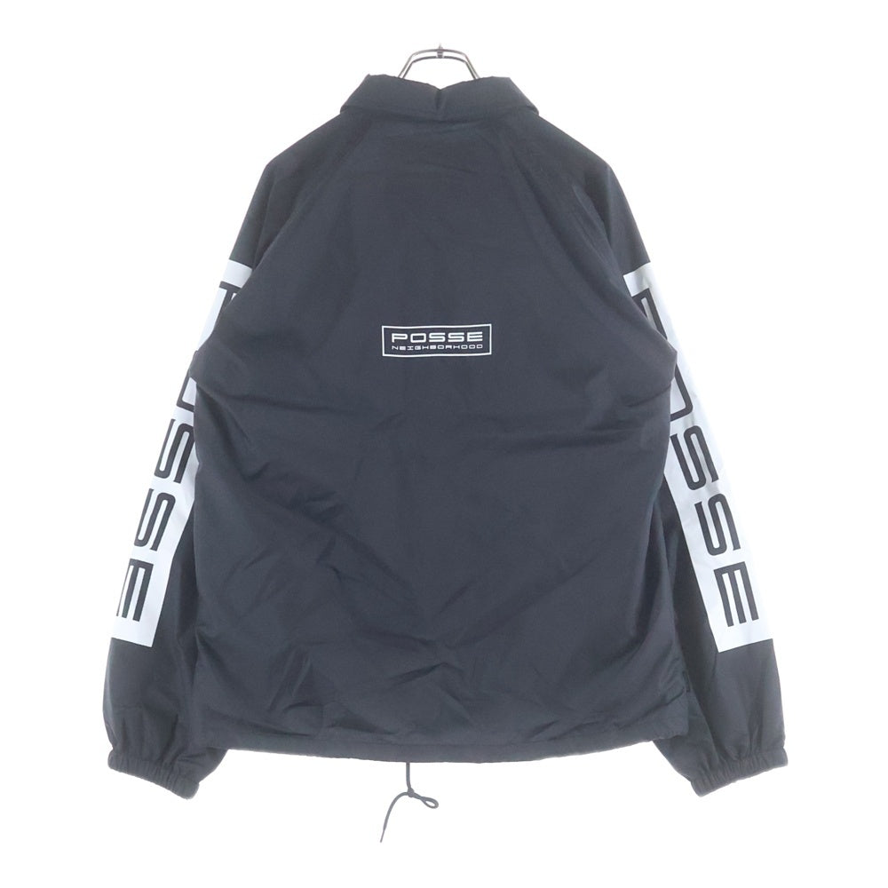 NEIGHBORHOOD(ネイバーフッド) 19AW ロゴプリント コーチジャケット 192TSNH-JKM09 ブラック