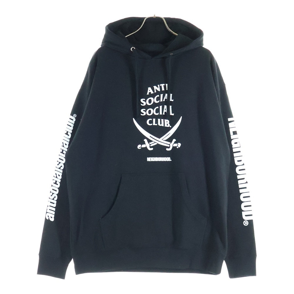 NEIGHBORHOOD(ネイバーフッド) 20AW ASSC/CE-HOODED.LS 202GEASN-CSM01S ANTI SOCIAL SOCIAL CLUB アンチソーシャルクラブ スウェットプルオーバーパーカー ブラック