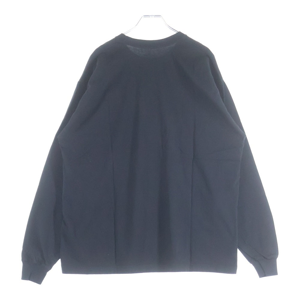 NEIGHBORHOOD(ネイバーフッド) 24SS ロゴプリント長袖Tシャツ ロングスリーブカットソー 241PCNH-LT07 ブラック