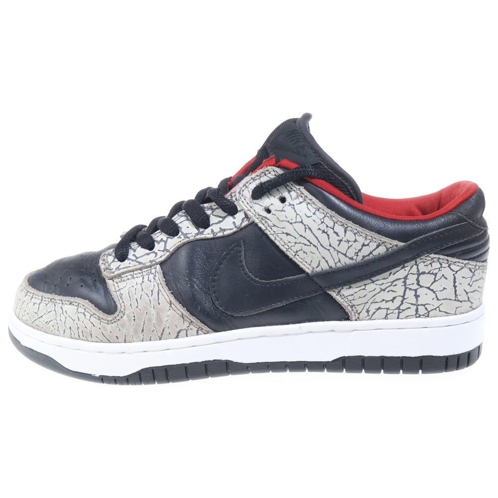 NIKE(ナイキ) 【観賞用】2002年 ×SUPREME SB Dunk Low 304292-131 ダンクロー ローカットスニーカー シューズ ブラック US9.5/27.5cm