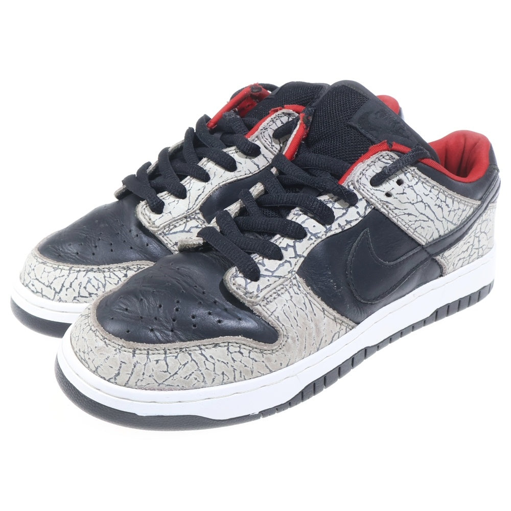 NIKE(ナイキ) 【観賞用】2002年 ×SUPREME SB Dunk Low 304292-131 ダンクロー ローカットスニーカー シューズ ブラック US9.5/27.5cm