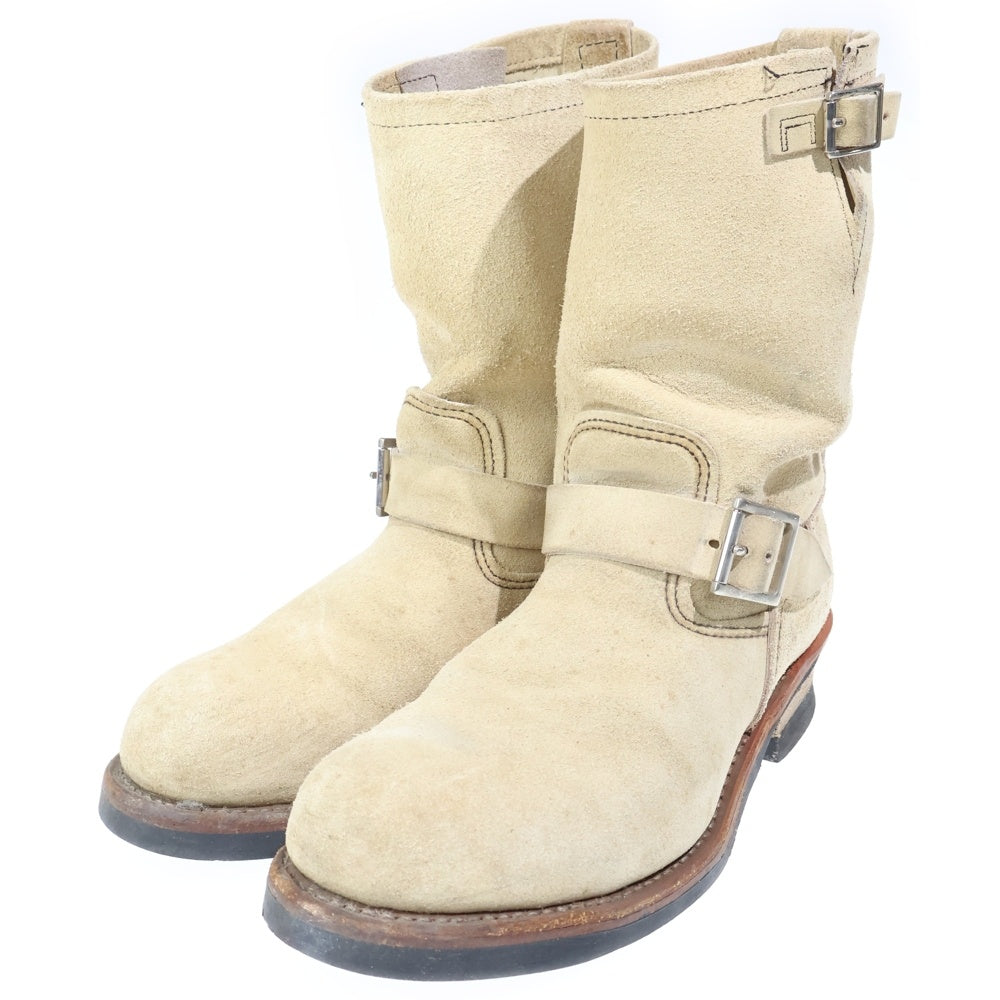 RED WING(レッド ウイング) 8268 ENGINEER BOOT エンジニアブーツ スウェード素材 ハイカットブーツ シューズ ベージュ US9.5/27.5cm
