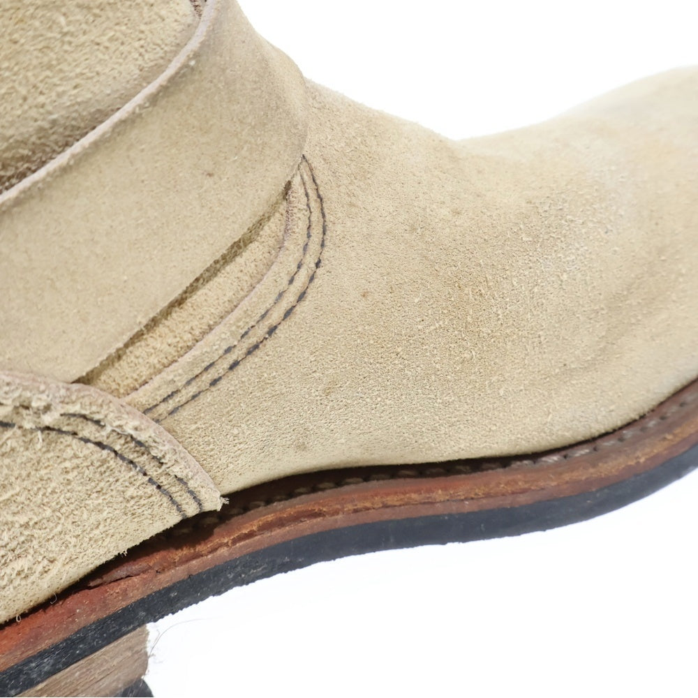 RED WING(レッド ウイング) 8268 ENGINEER BOOT エンジニアブーツ スウェード素材 ハイカットブーツ シューズ ベージュ US9.5/27.5cm