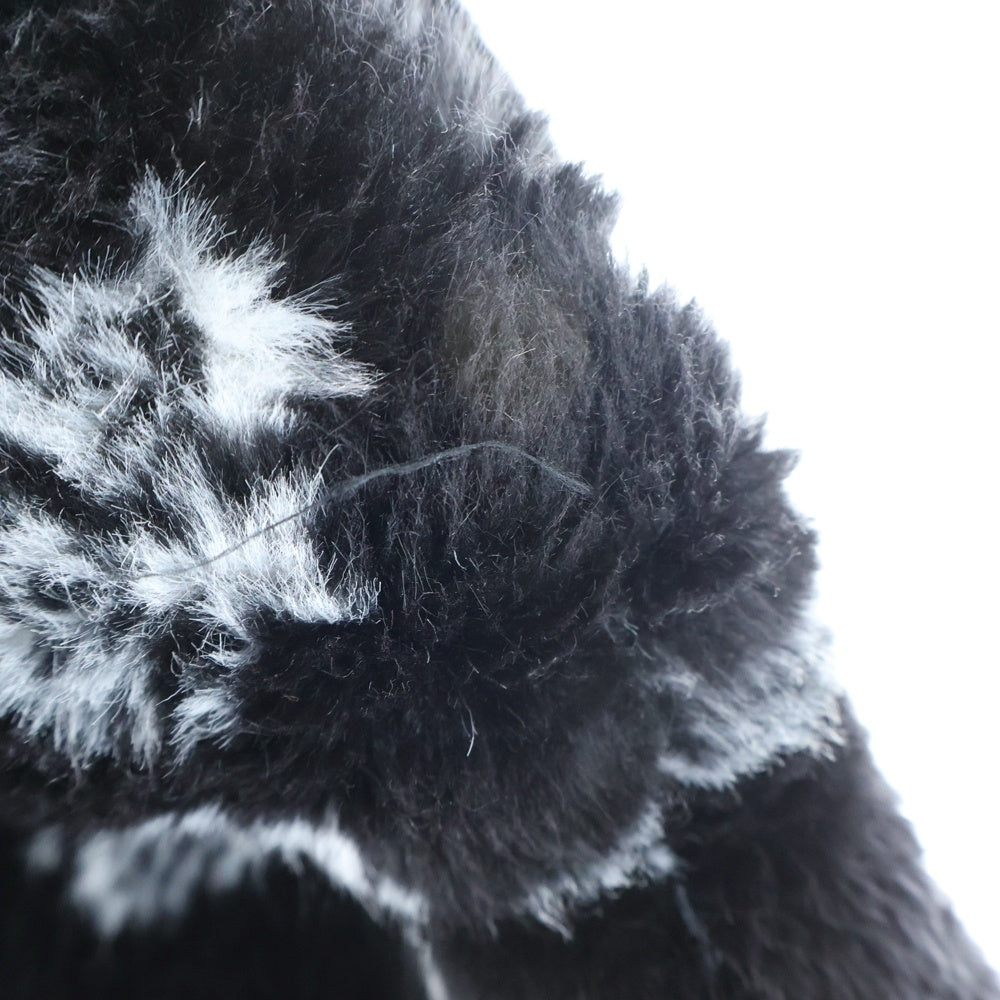 SUPREME(シュプリーム) 21AW Bandana Faux Fur Bomber Jacket バンダナ柄 ジップアップ ボンバージャケット ブラック