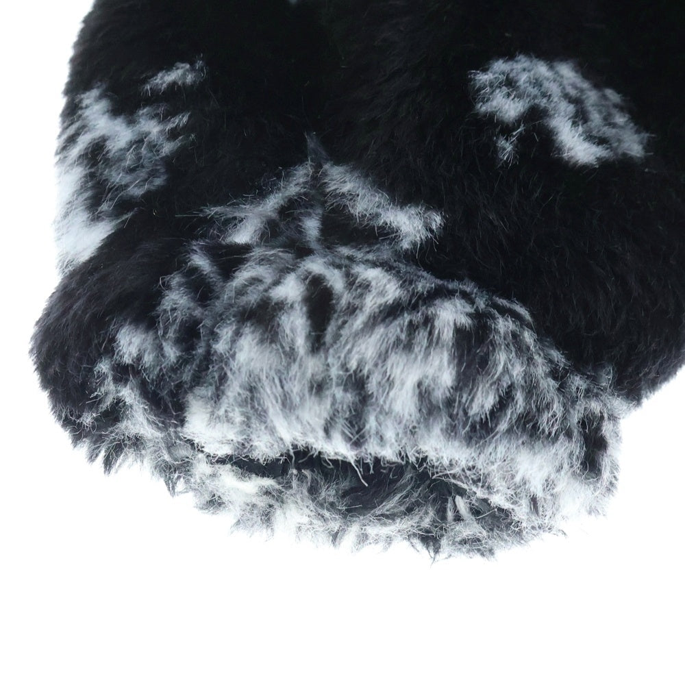 SUPREME(シュプリーム) 21AW Bandana Faux Fur Bomber Jacket バンダナ柄 ジップアップ ボンバージャケット ブラック