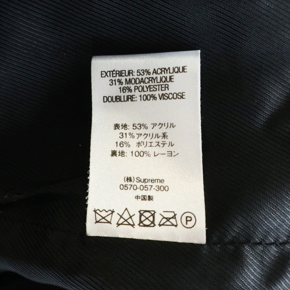 SUPREME(シュプリーム) 21AW Bandana Faux Fur Bomber Jacket バンダナ柄 ジップアップ ボンバージャケット ブラック