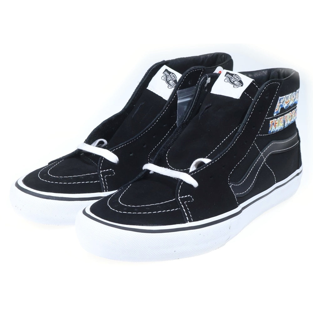 SUPREME(シュプリーム) ×Vans Fuck The World SK8-HI PRO バンズ ファック ザ ワールド ハイカットスニーカー ブラック US9.5/27.5cm VN0A45JDSY1
