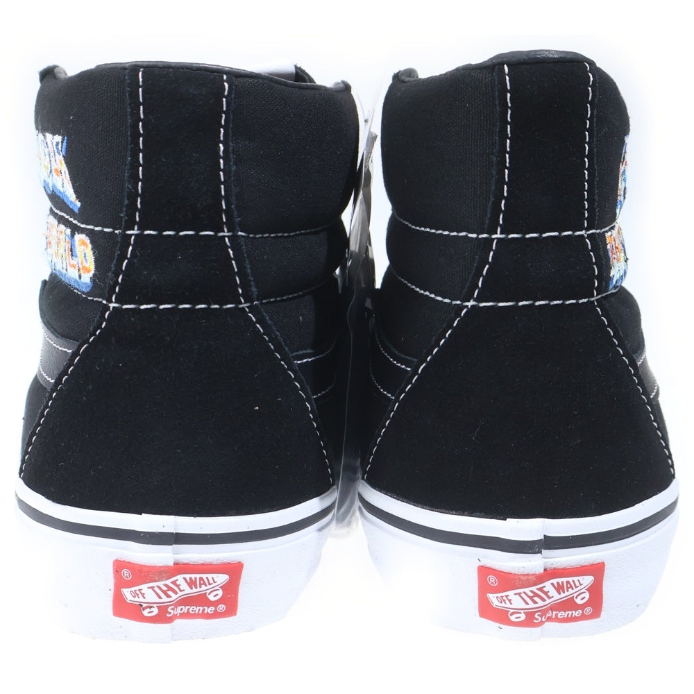 SUPREME(シュプリーム) ×Vans Fuck The World SK8-HI PRO バンズ ファック ザ ワールド ハイカットスニーカー ブラック US9.5/27.5cm VN0A45JDSY1