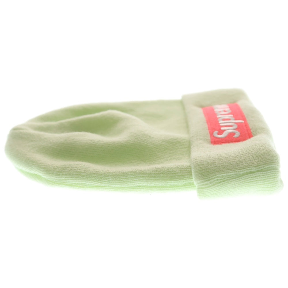 SUPREME(シュプリーム) 17AW ×NEW ERA Box Logo Beanie ニューエラ ボックスロゴビーニー 帽子 グリーン/ピンク G2905232017