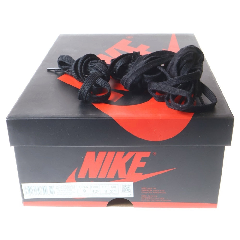 NIKE(ナイキ) AIR JORDAN1 RETRO HIGH OG エアジョーダン1 シャッタード バックボード3.0 ハイカットスニーカー オレンジ US9/27cm 555088-028