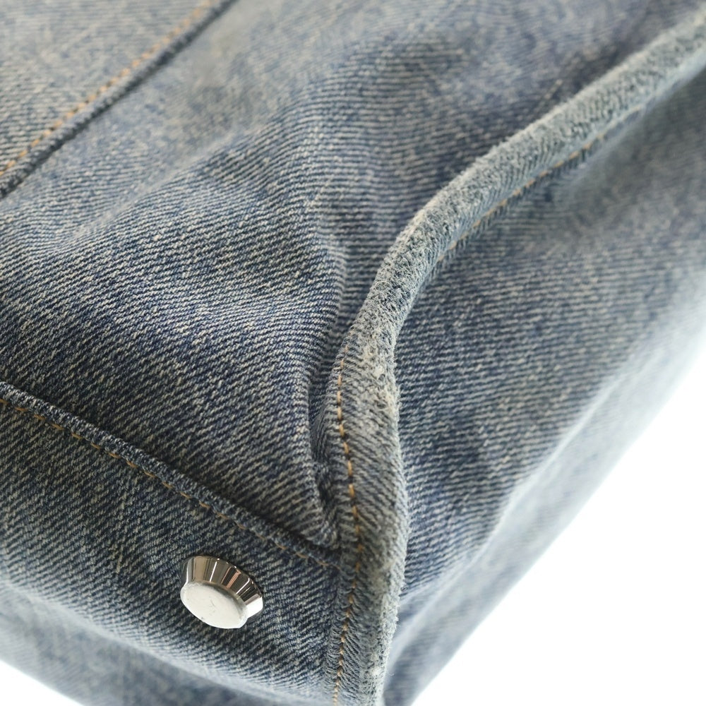 BALENCIAGA(バレンシアガ) Hardware Denim Tote Bag ハードウェア デニムハンドバッグ トートバッグ インディゴ 671400